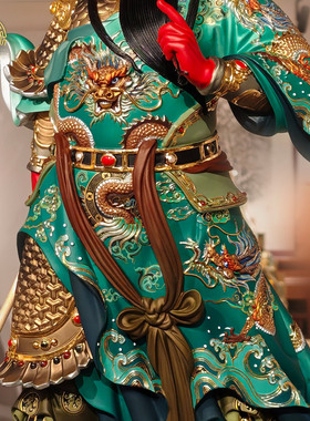 康盛佛缘关帝君铜像武财神供奉