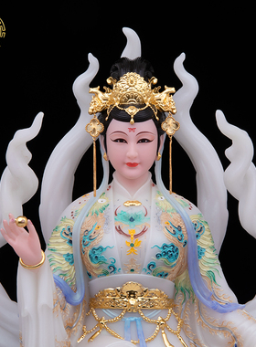 九尾娘娘真身玄关佛堂汉白玉