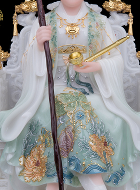 精品厂家直销黑妈妈汉白玉护法