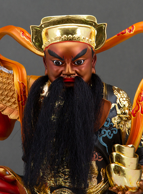 赵玄坛居家佛像树脂摆件武财神