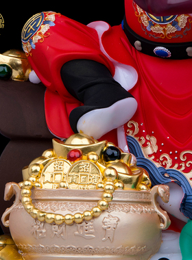 天师钟馗摆件汉白玉赐福护身