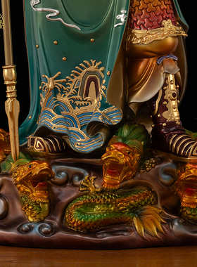 关公神像站款关羽铜像供奉摆件