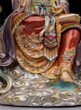 台湾纯铜地母娘娘神像摆件