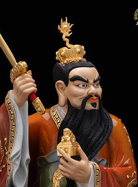 张道陵祖天师神像铜热着色工艺