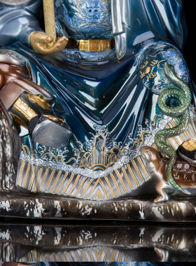 玄天上帝真武大帝神像铜彩