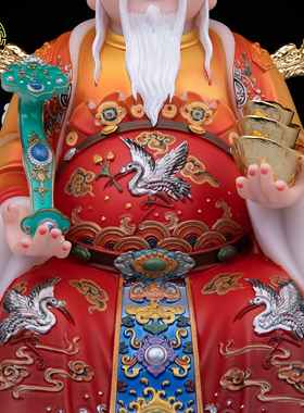 福德正神土地公土地婆神像摆件