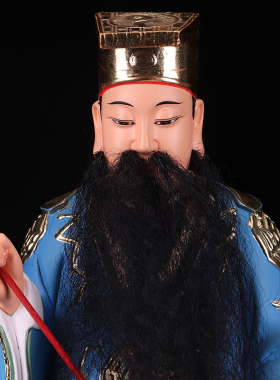 纯阳吕祖树脂摆件彩绘神像