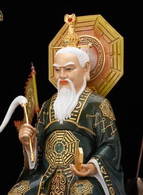 创始元灵祖师鸿钧道人铜像