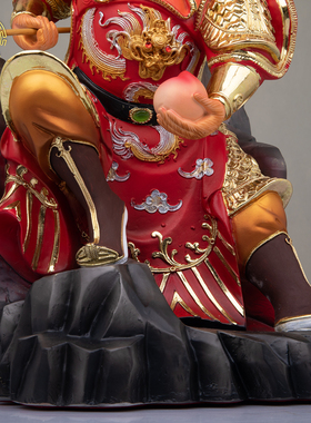 孙悟空齐天大圣彩绘树脂神像摆件