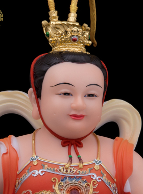 风火轮中坛元帅佛像汉白玉供奉