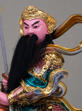 真武大帝像桌面摆件树脂