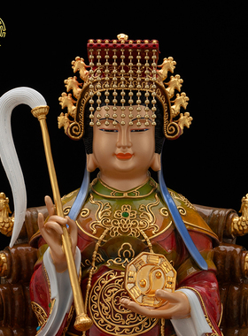 地母娘娘铜热着色保平安