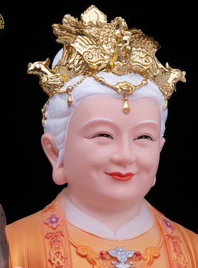 泰山奶奶神像汉白玉保平安