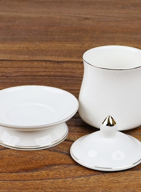 玉瓷描金供杯圣水杯无字无图案