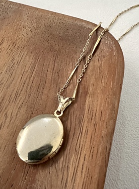 中古饰品古董首饰像片盒吊坠