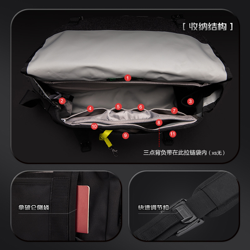 TIMBUK2明星同款单肩斜挎包2024新款包包帆布单肩包邮差包电脑包