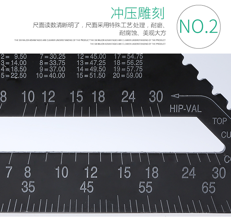 木工三角尺大号装修多功能加厚铝合金加长量角器高精度45度角工具-图2