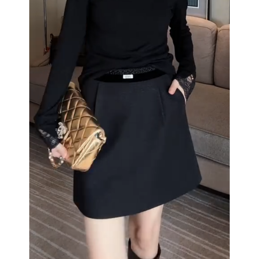 景倩妮今年流行百搭半身裙2025年春季新款梨形高腰显瘦宽松半身裙,淘宝优惠券,粉丝福利购,淘宝优惠卷