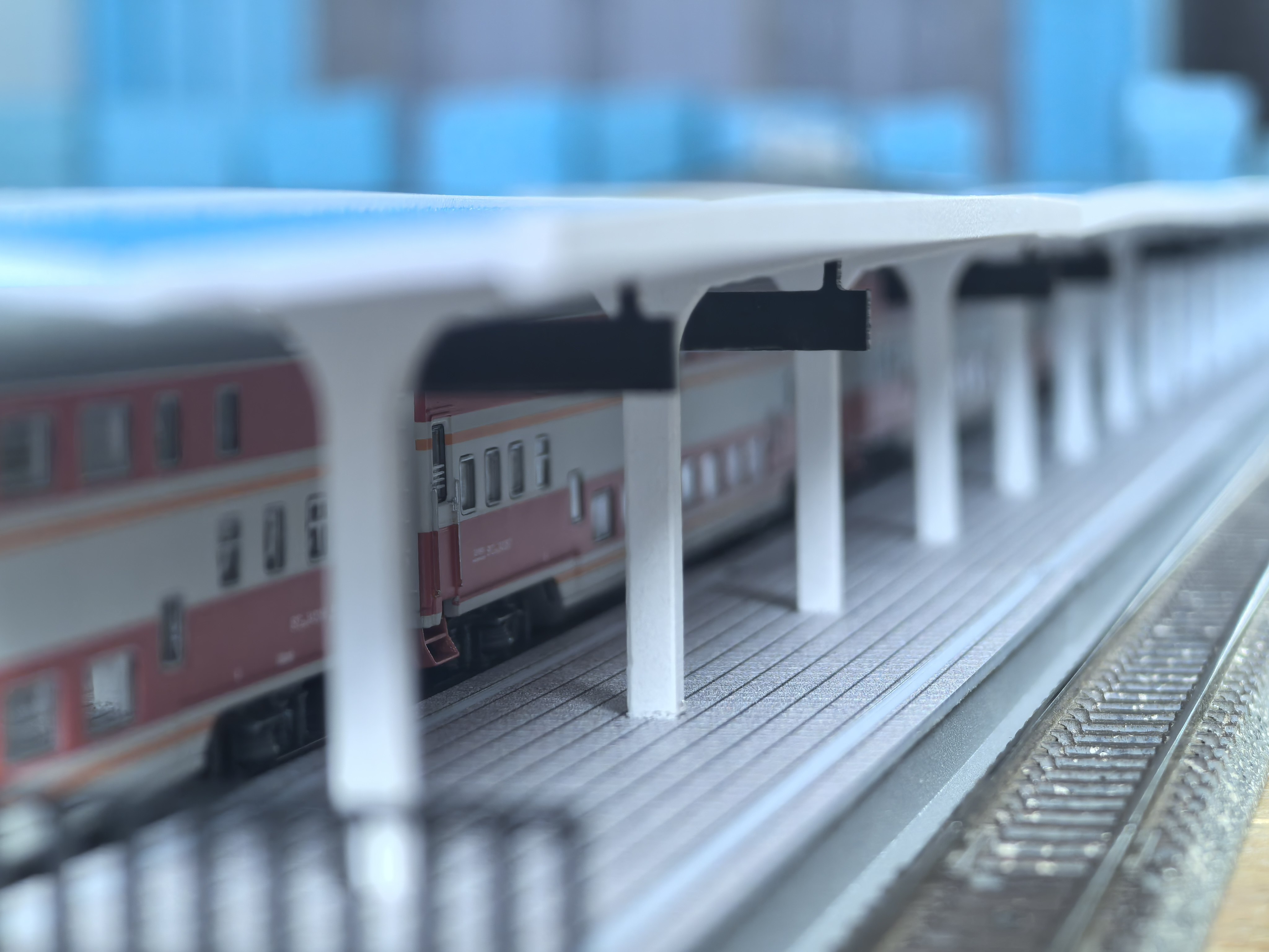 栗致模玩 N比例1：160 中式月台，雨棚矮站台，看清楚比例再下单,淘宝优惠券,粉丝福利购,淘宝优惠卷