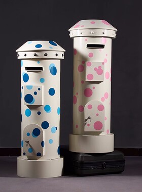 复古风铁艺邮筒创意装饰拍摄道具