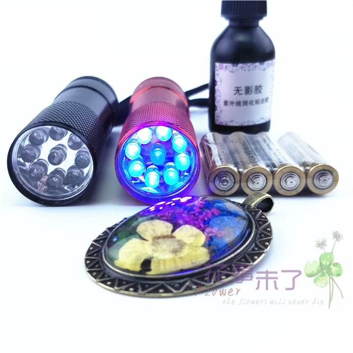 UV-фонарик, DIY, с камнем