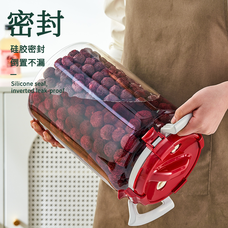 Glass sealed jar wine bottle container Yangmei Qingmei special fruit wine bottle empty bottle brewing tank food grade wine jar