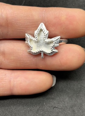 手工饰品苗绣配件戒指空托底托镶嵌绣片戒托