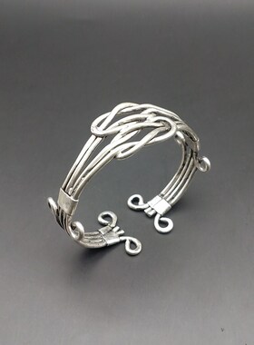 少数民族饰品苗银男女款手镯