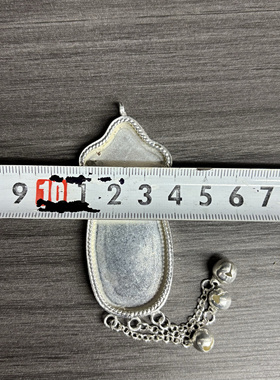 新款民族风饰品手工苗银diy配件底托镶绣片金鱼戒指耳环吊坠空托