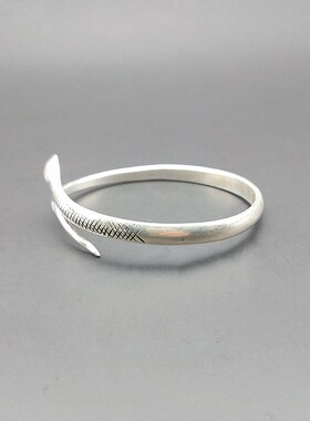 云南丽江民族风小蛇清新个性苗银