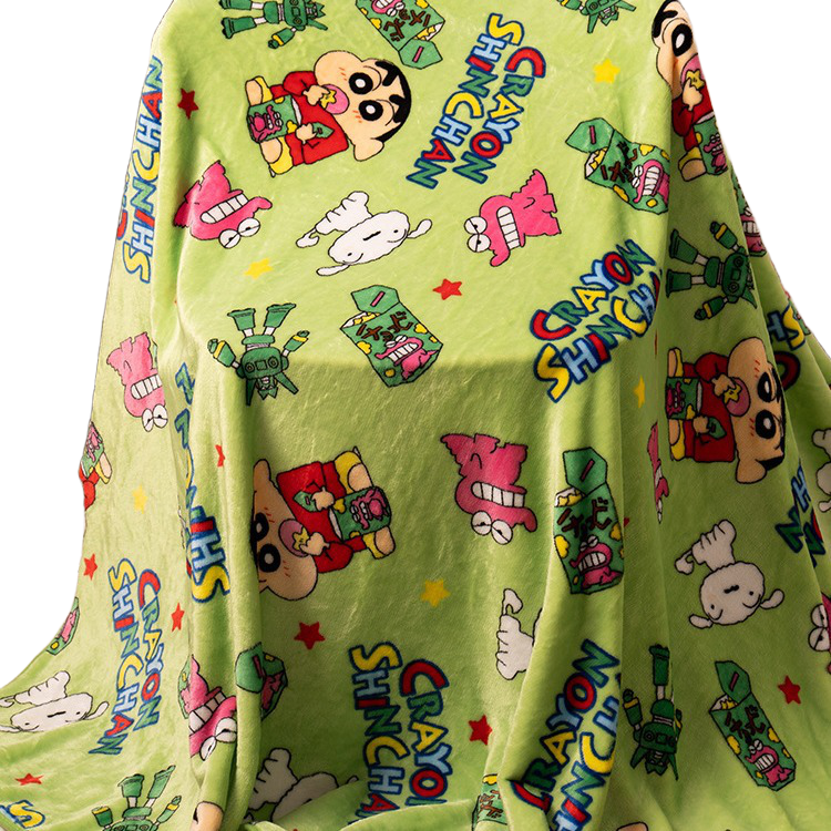 卡通蜡笔小新毛毯法兰绒学生办公室午睡盖毯可爱印花绒毯宿舍床单,淘宝优惠券,粉丝福利购,淘宝优惠卷
