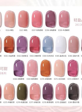 夏季全套裸色指甲油新款