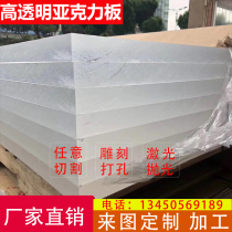 High transparent acrylic plate organic glass plate ultra-thick plate import plate customized zero cutting machining 1-500mm