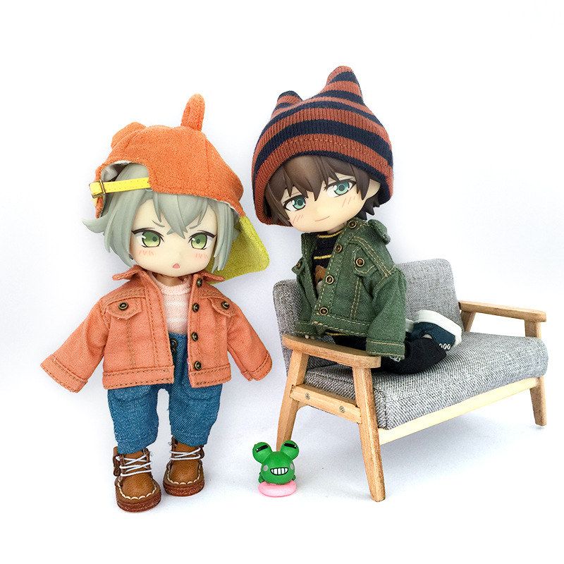 ob11娃衣 夹克外套 bjd pd9 ymy p10素体手办娃娃衣服牛仔衣 - 图3