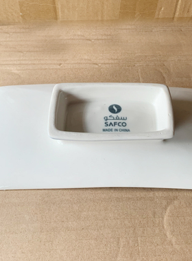 中式景德镇青花瓷水果盘长方形菜盘早餐盘毛巾碟零食盘高足摆件