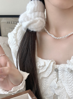 网红饰品纯银珠子链女纯银