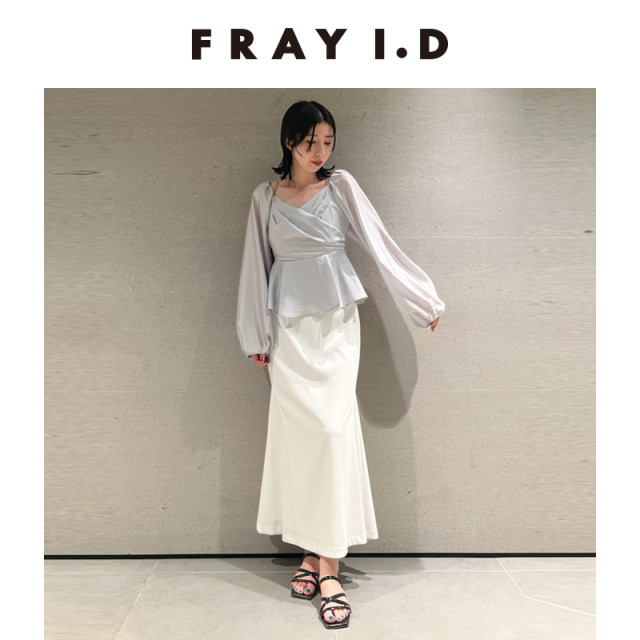 FRAYI.D puff sleeve waist shirt top