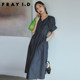 FRAYI.D ເກີບແຕະໃສ່ສົ້ນຕີນ plaid ສີ່ຫຼ່ຽມມົນ
