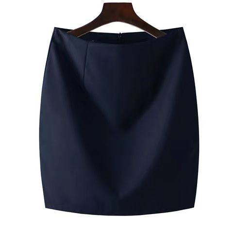 Short skirt and hip-covered suit skirt solid color high quality