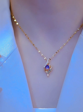 合金一见倾心项链电镀工艺显白提气场聚会浪漫饰品气质感夏季