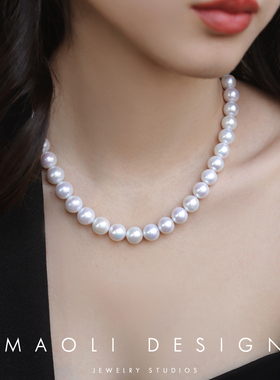 14K注金复古天然淡水珍珠项链