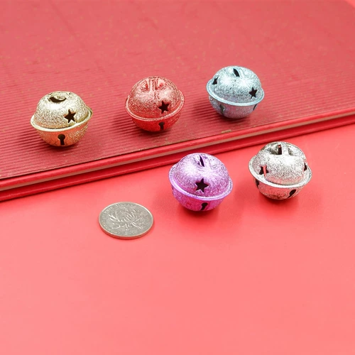 Матовый золотой серебряный колокольчик с аксессуарами, 30мм, DIY