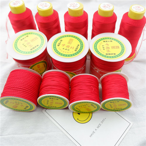 承薪72/71/A/B/C玉线芊绵菠萝绳圆绳编织红绳璎珞线股线5/6/7号线 - 图1