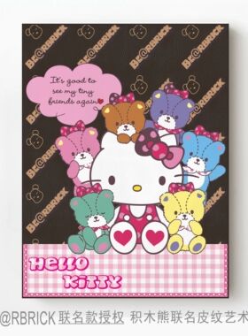 BE@RBRICK&HelloKitty凯蒂猫版画