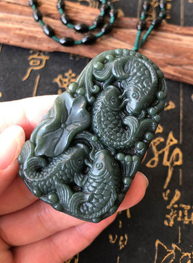 五行缺水玉佩项链挂件吊坠送证书