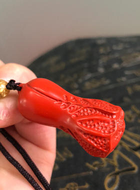 帝王红大白菜寓意好项链坠送证书