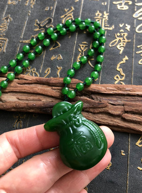 小福袋毛衣链外蒙料吊坠吊坠香囊挂件送证书