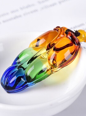 三彩琉璃水晶毛衣链观音佛貔貅男女四季百搭彩色项链厂家直销饰品