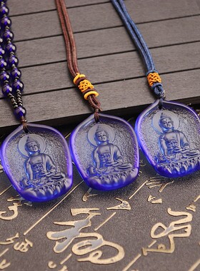 蓝药师佛绿度母项链吊绳挂绳