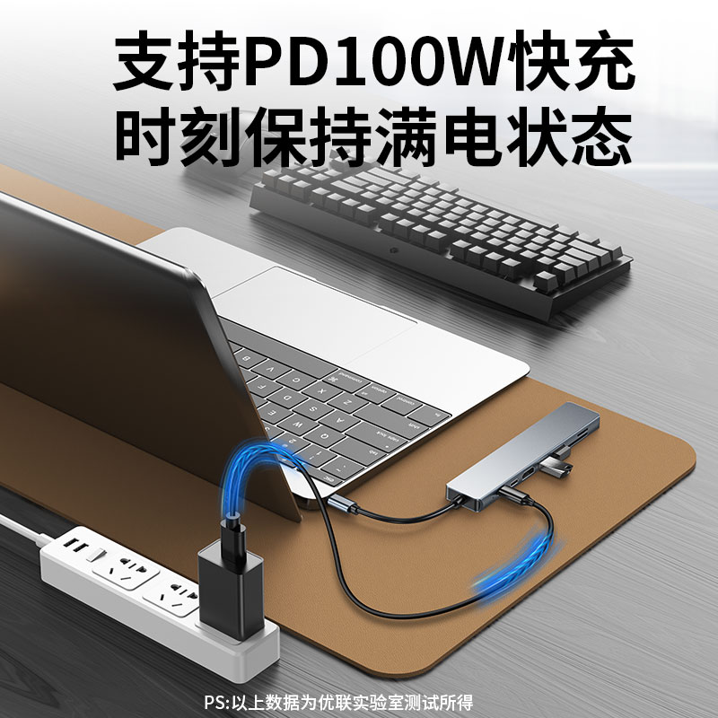 优联拓展坞Typec扩展USB分线器hub集线器雷电4HDMI投屏多接口网线转换器转接头适用于笔记本电脑iPad平板手机 - 图0